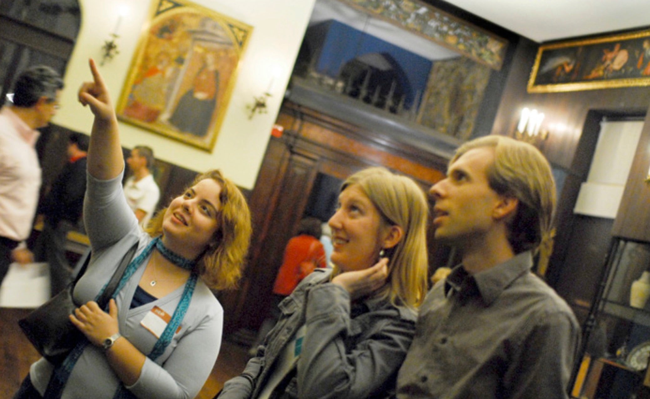 After Hours party attendees enjoy themselves at the museum.