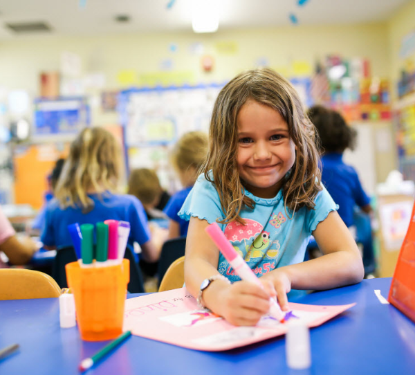 student engaged in classroom learning